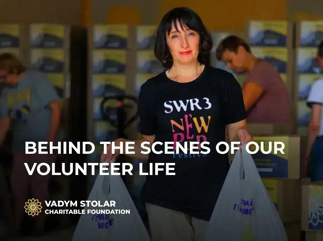 We want to start this morning with a behind-the-scenes look at our volunteer life!